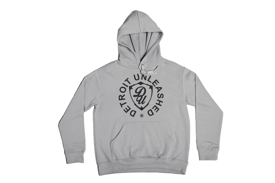 Gray Pullover Hoodie x Detroit Unleashed