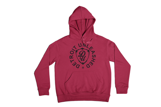 Red Pullover Hoodie x Detroit Unleashed