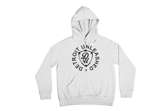 White Pullover Hoodie x Detroit Unleashed